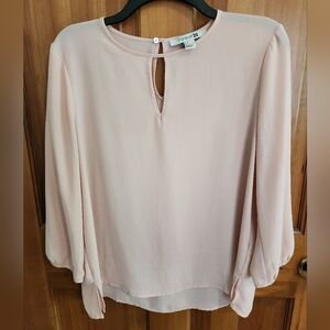 Forever 21 Pink Sheer Blouse, size L